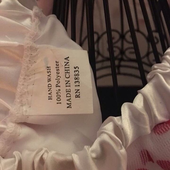 Little Girls White Tutu w/red dots. - Picture 2 of 5